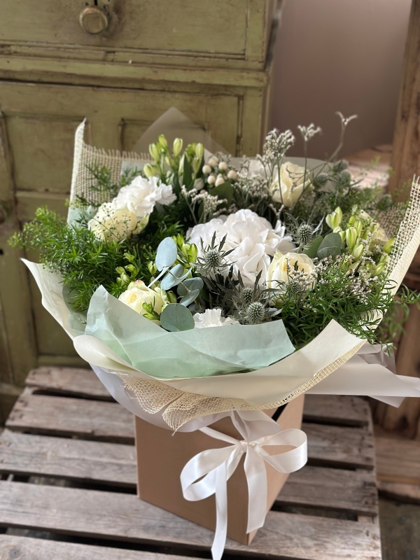 The Bluebell ‘Classic White & Green’ Bouquet