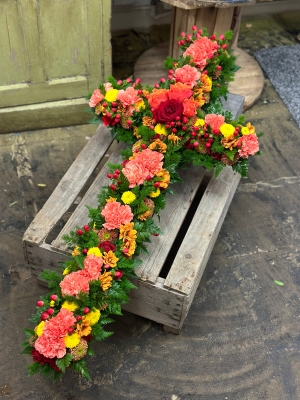 Mixed Floral Cross