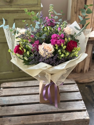 The Bluebell Mothers Day Bouquet ( Pink, lilac and ivory)