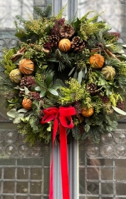 The Truly Traditional Door Wreath